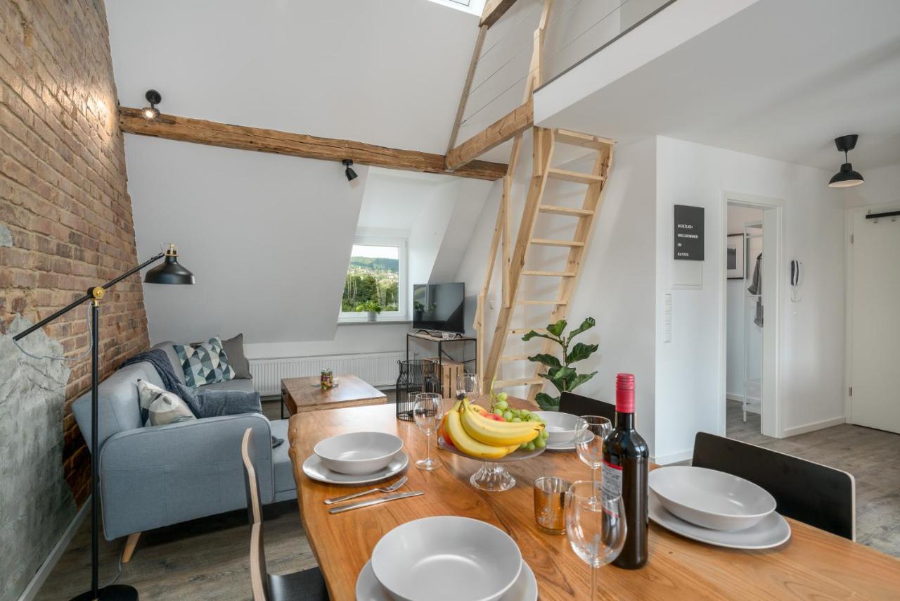 Апартаменты Cassel Lofts - Stilvolles Loft Im Gruenen Mit Balkon Nahe Vw-Werk Экстерьер фото