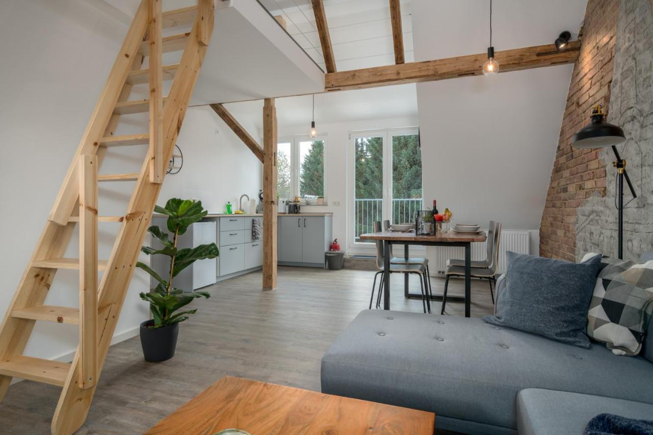 Апартаменты Cassel Lofts - Stilvolles Loft Im Gruenen Mit Balkon Nahe Vw-Werk Экстерьер фото